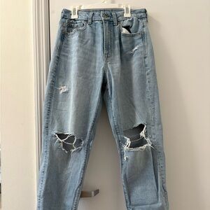 curvy high rise mom jeans